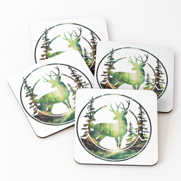 Item preview, Deer Forest Landscape Silhouette designed and sold by TheAnimalZ00.