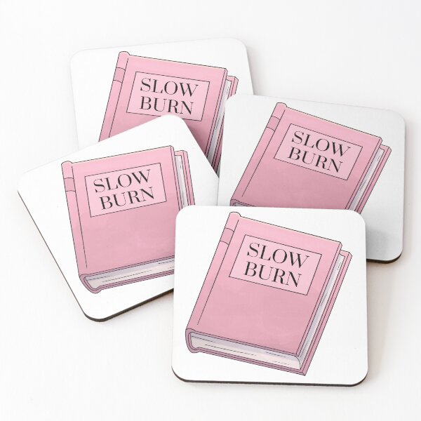 Item preview, Slow Burn Pink Book Romance Trope  designed and sold by NimuehArt.