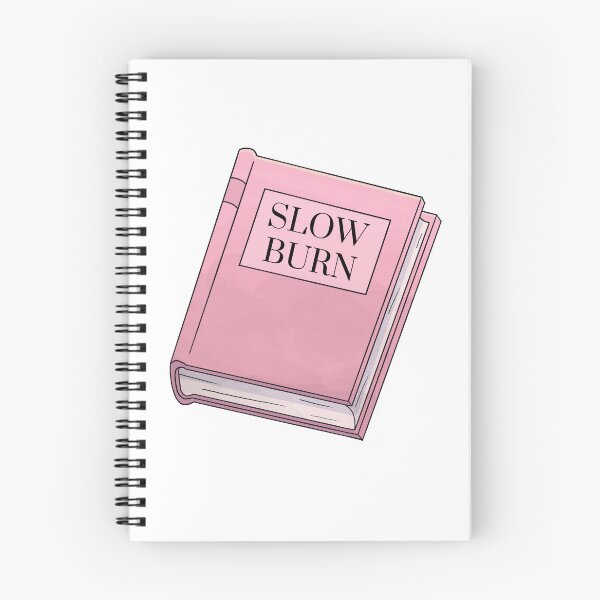 Item preview, Slow Burn Pink Book Romance Trope  designed and sold by NimuehArt.