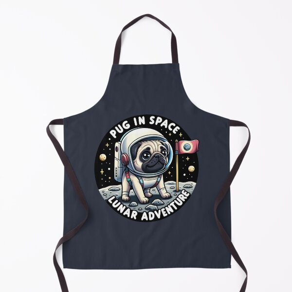 Item preview, Pug in Space: Lunar Adventure Awaits designed and sold by Upetees.