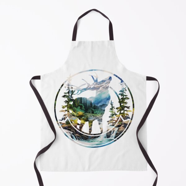 Item preview, Elk Forest Mountain Landscape Silhouette designed and sold by TheAnimalZ00.