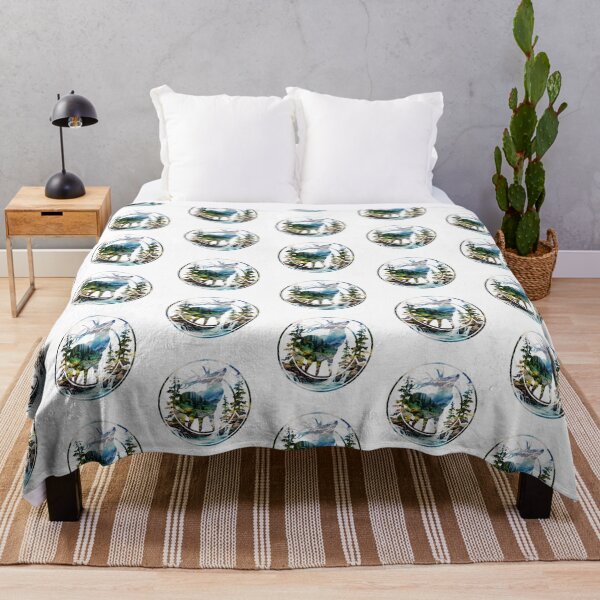 Item preview, Elk Forest Mountain Landscape Silhouette designed and sold by TheAnimalZ00.