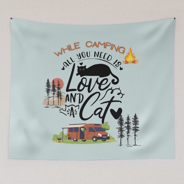 Item preview, CAMPING WITH CATS designed and sold by ChunkyMonty.