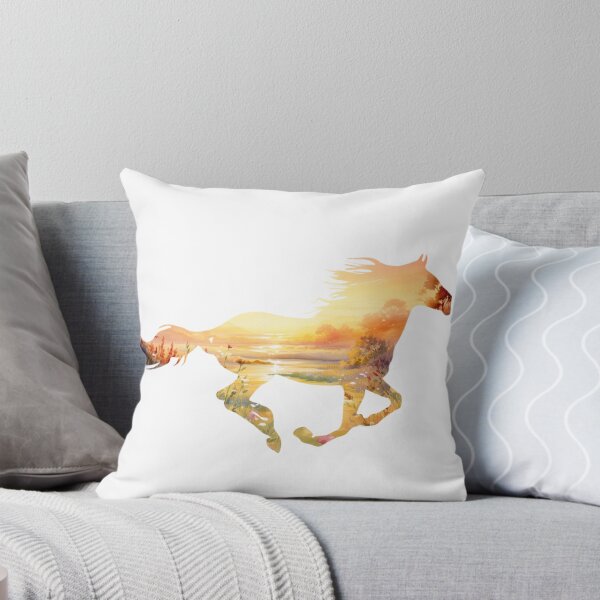 Item preview, Horse Meadow Landscape Silhouette designed and sold by TheAnimalZ00.