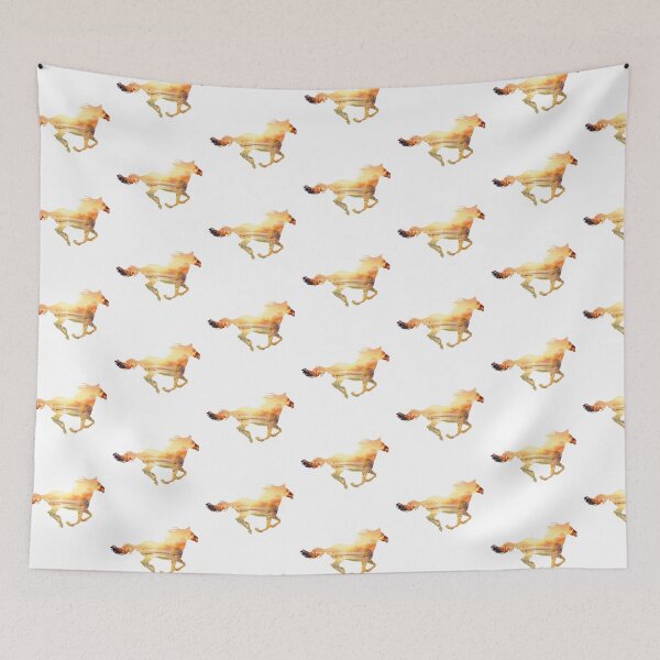 Item preview, Horse Meadow Landscape Silhouette designed and sold by TheAnimalZ00.