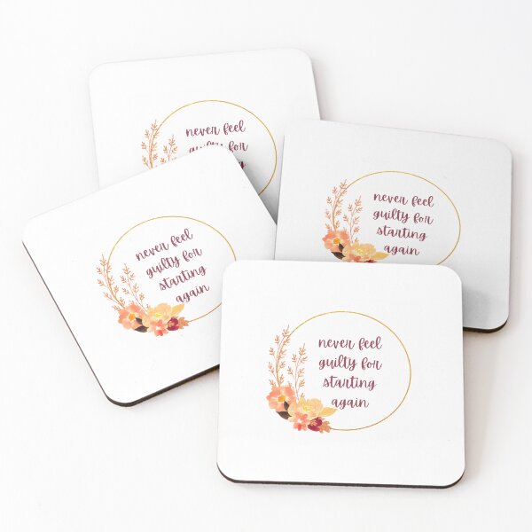 Item preview, Never feel guilty for starting again designed and sold by fribabywonder.