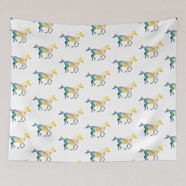 Item preview, Horse Sunset Ocean Waves Silhouette designed and sold by TheAnimalZ00.
