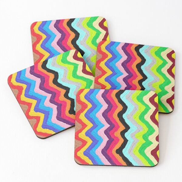 Item preview, zigzags, wave, vintage wave patterns, oil painting designed and sold by zzzozzo.