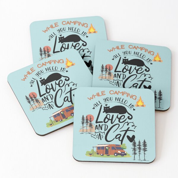Item preview, CAMPING WITH CATS designed and sold by ChunkyMonty.
