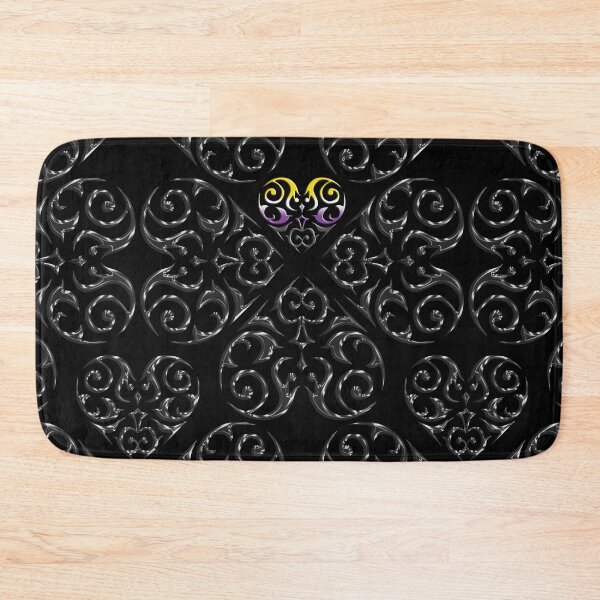 Item preview, Heart-tat-Demask True Heart Non Binary Pride Colors designed and sold by TheirChoice.