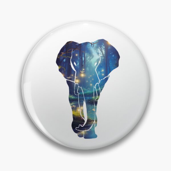 Item preview, Elephant Night Forest Silhouette designed and sold by TheAnimalZ00.