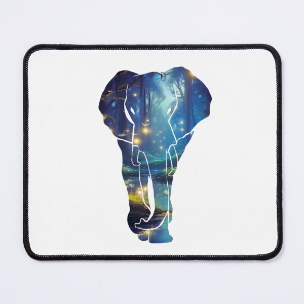 Item preview, Elephant Night Forest Silhouette designed and sold by TheAnimalZ00.