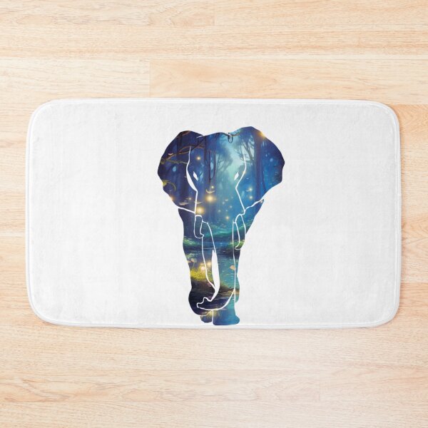 Item preview, Elephant Night Forest Silhouette designed and sold by TheAnimalZ00.