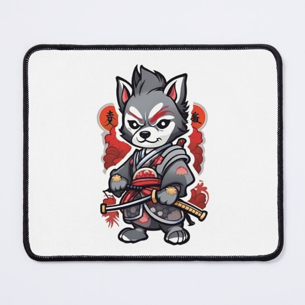Item preview, Japan samurai grey dog designed and sold by KorArtStudio.
