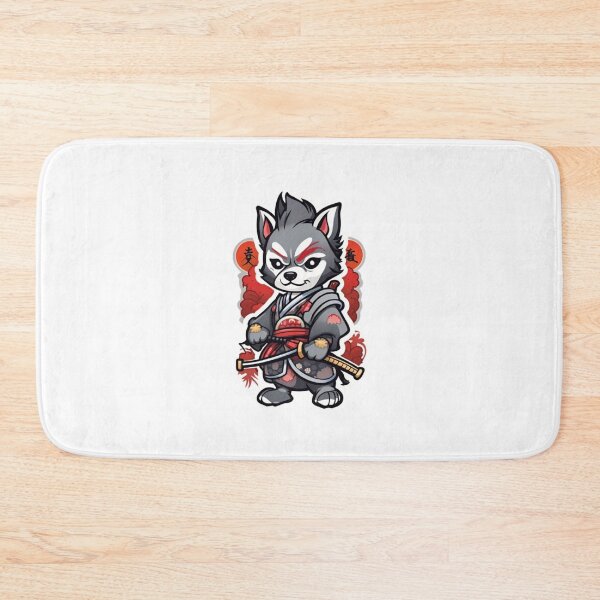 Item preview, Japan samurai grey dog designed and sold by KorArtStudio.
