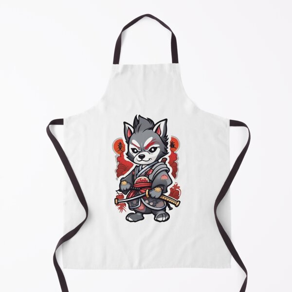 Item preview, Japan samurai grey dog designed and sold by KorArtStudio.