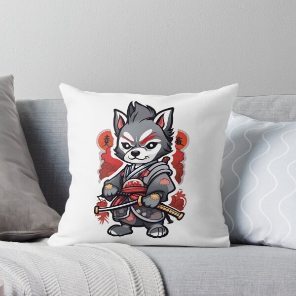 Item preview, Japan samurai grey dog designed and sold by KorArtStudio.
