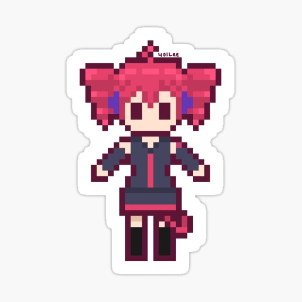 Vista previa del artículo con la obra «Kasane Teto Utau Pixel», diseñado y vendido por 401-lee.