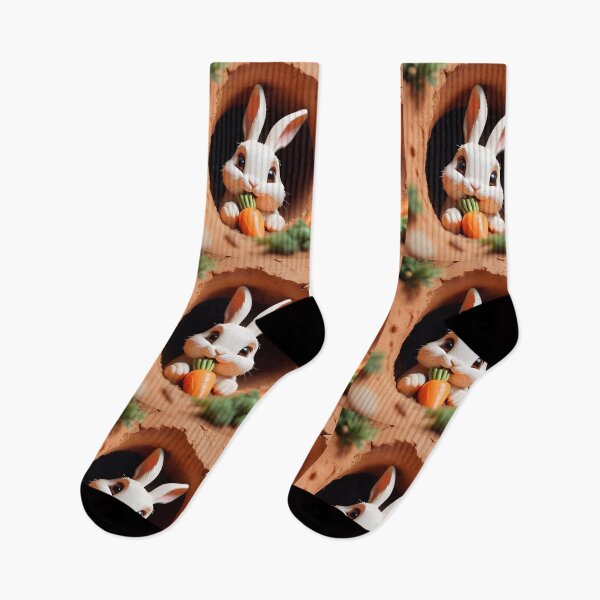 Artikelvorschau, Cute Rabbit With A Carrot entworfen und verkauft von TheArtOfPat.