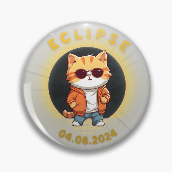 Item preview, Funny Solar Eclipse Cat 2024 , Astronomy Gift ideas designed and sold by Anu  Ram.