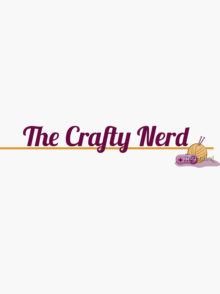 The Crafty Nerd Sticker! by ruby-rebel