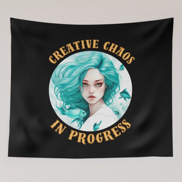 Item preview, Creative Chaos In Progress. pisces zodiac  designed and sold by ZodiacWonders.
