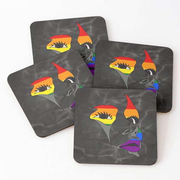 Item preview, LGBTQ+ Support Face designed and sold by KandKKrafts.