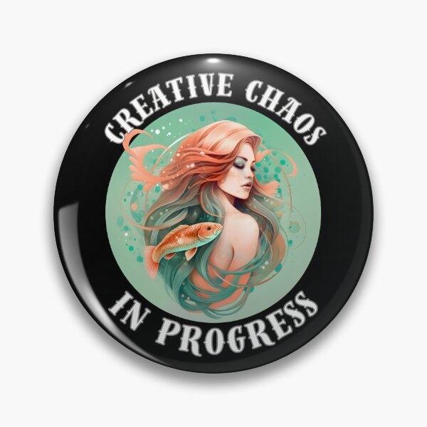 Item preview, Creative Chaos In Progress. pisces symbol designed and sold by ZodiacWonders.