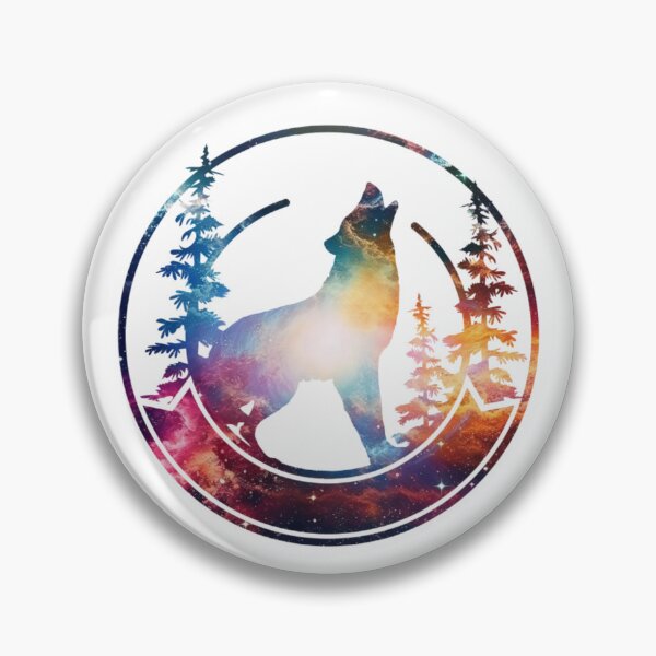 Item preview, Wolf Colorful Forest Landscape Silhouette designed and sold by TheAnimalZ00.