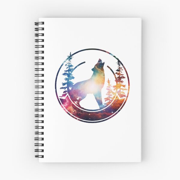 Item preview, Wolf Colorful Forest Landscape Silhouette designed and sold by TheAnimalZ00.