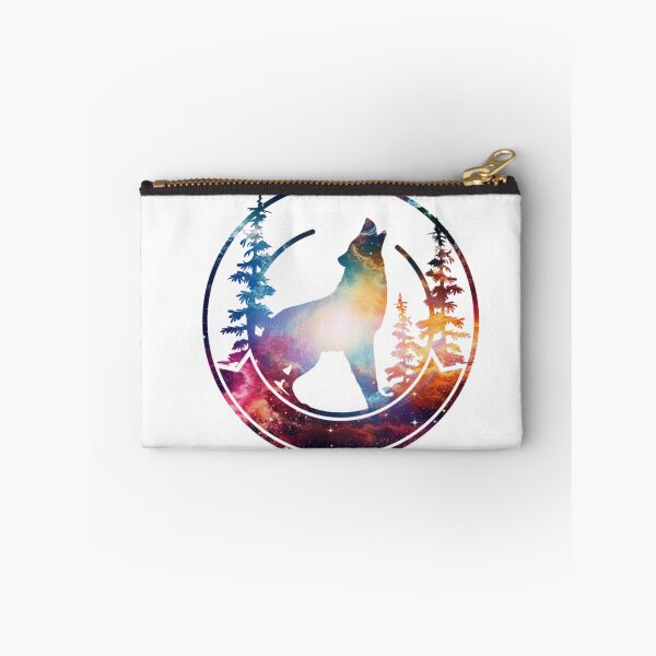 Item preview, Wolf Colorful Forest Landscape Silhouette designed and sold by TheAnimalZ00.