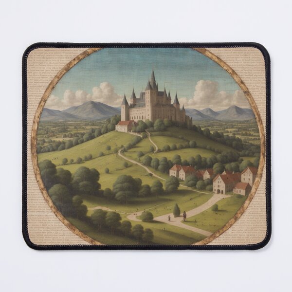 Item preview, Fairytale Castle Overlooking a Verdant Landscape designed and sold by YuckyCat.
