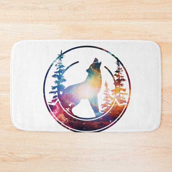 Item preview, Wolf Colorful Forest Landscape Silhouette designed and sold by TheAnimalZ00.