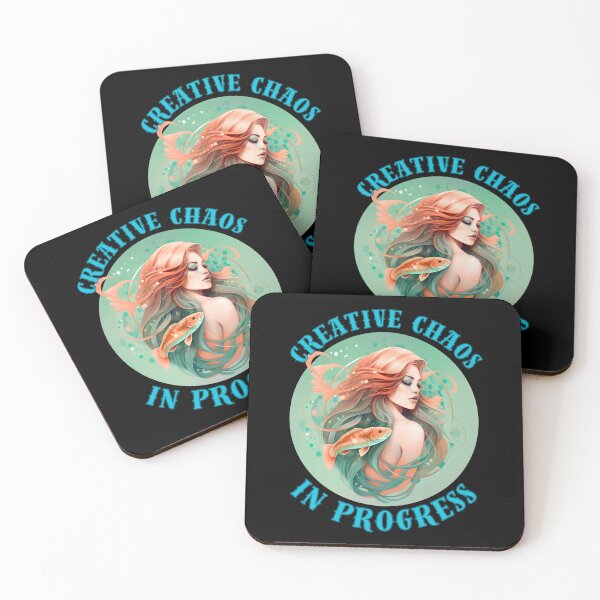 Item preview, Creative Chaos In Progress. pisces quote designed and sold by ZodiacWonders.