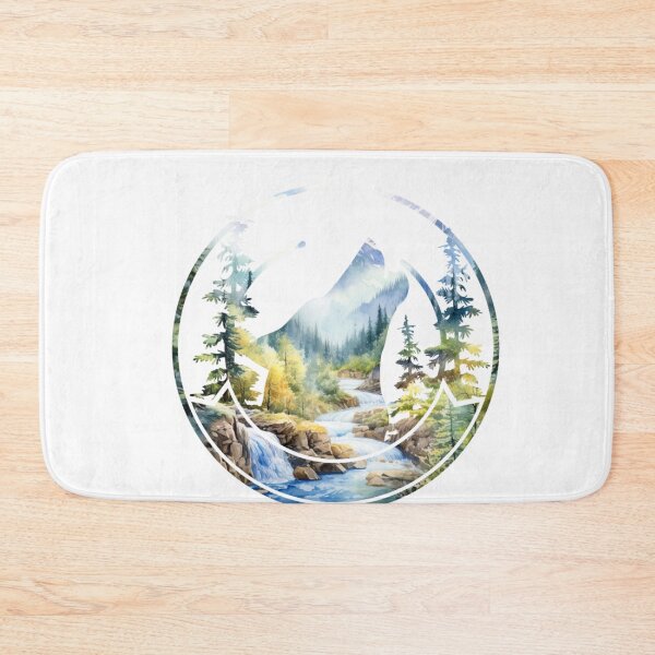 Item preview, Wolf Forest Mountain Landscape Silhouette designed and sold by TheAnimalZ00.