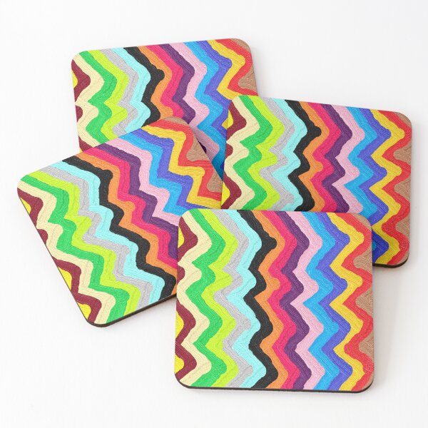 Item preview, zigzags, wave, vintage wave patterns, oil painting designed and sold by zzzozzo.