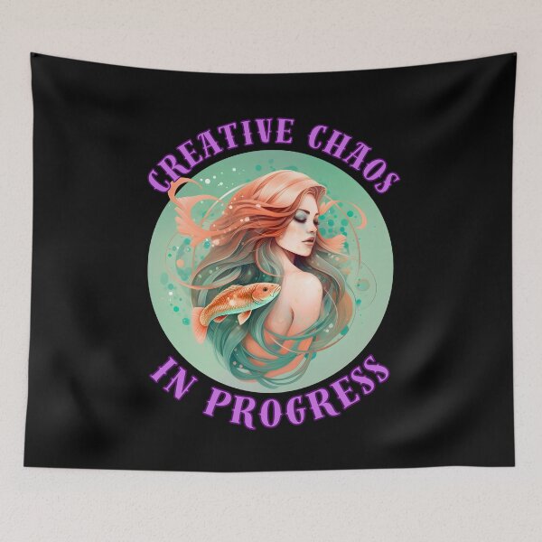 Item preview, Creative Chaos In Progress. pisces personality designed and sold by ZodiacWonders.