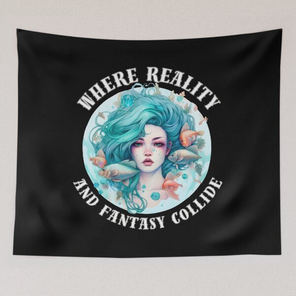 Item preview, Where Reality And Fantasy Collide. pisces symbol designed and sold by ZodiacWonders.