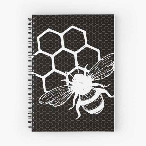 Item preview, Linocut bumblebee and honeycomb, linocut bee designed and sold by MyThirdFavorite.