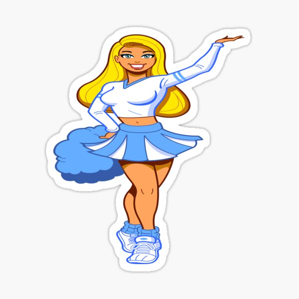 Cute Cheerleader Stickers for Sale