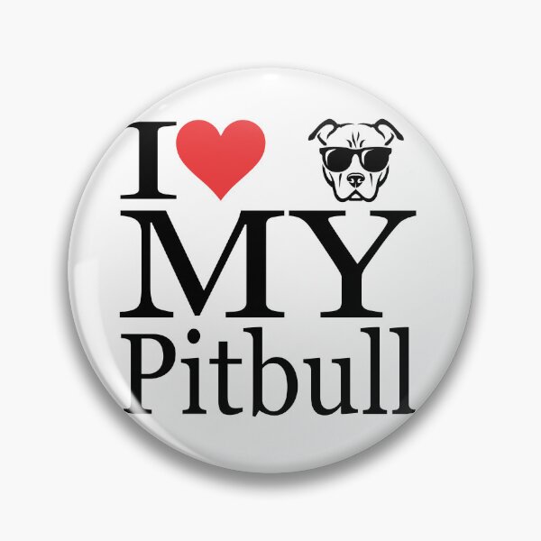 Aperçu de l'œuvre J'AIME MON PITBULL créée et vendue par snapacrab.