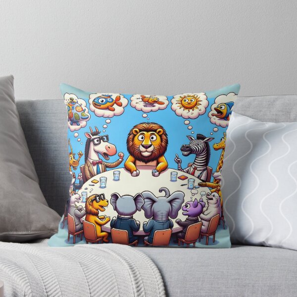 Item preview, Animal Council Meeting Art Print designed and sold by inkArtistryfine.
