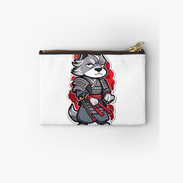Item preview, Cool Japan samurai katana grey dog designed and sold by KorArtStudio.