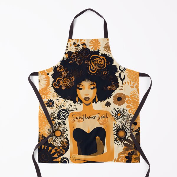 Item preview, Autumn Harmony Afro-Floral Artwork designed and sold by inkArtistryfine.