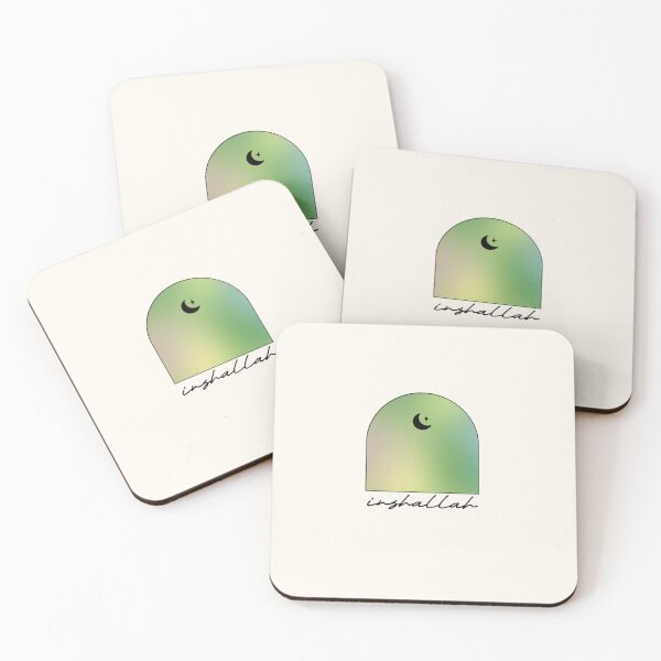 Item preview, Inshallah Green Gradient Design designed and sold by KhushuDesign.