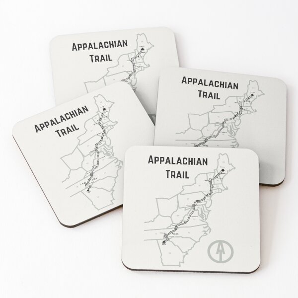 Item preview, Appalachian Trail Progress Map Cream designed and sold by jjomally1.