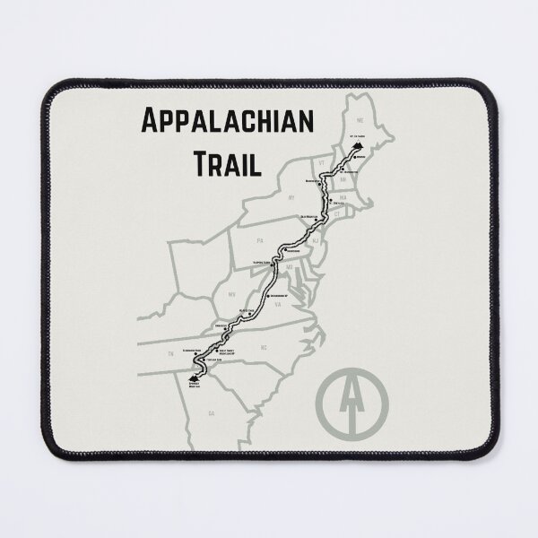 Item preview, Appalachian Trail Progress Map Cream designed and sold by jjomally1.