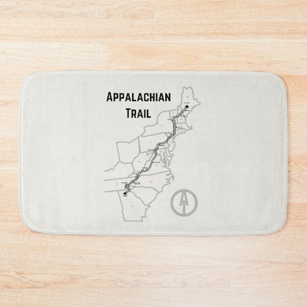 Item preview, Appalachian Trail Progress Map Cream designed and sold by jjomally1.
