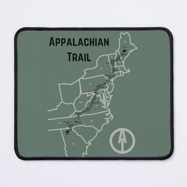 Item preview, Appalachian Trail Progress Map Green designed and sold by jjomally1.