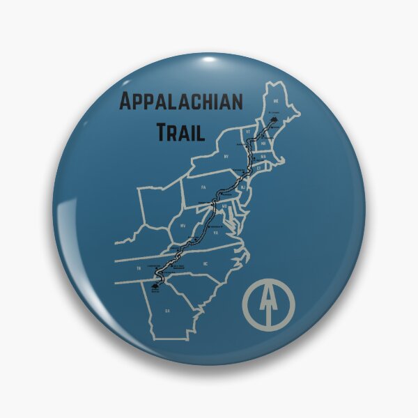 Item preview, Appalachian Trail Progress Map Blue designed and sold by jjomally1.